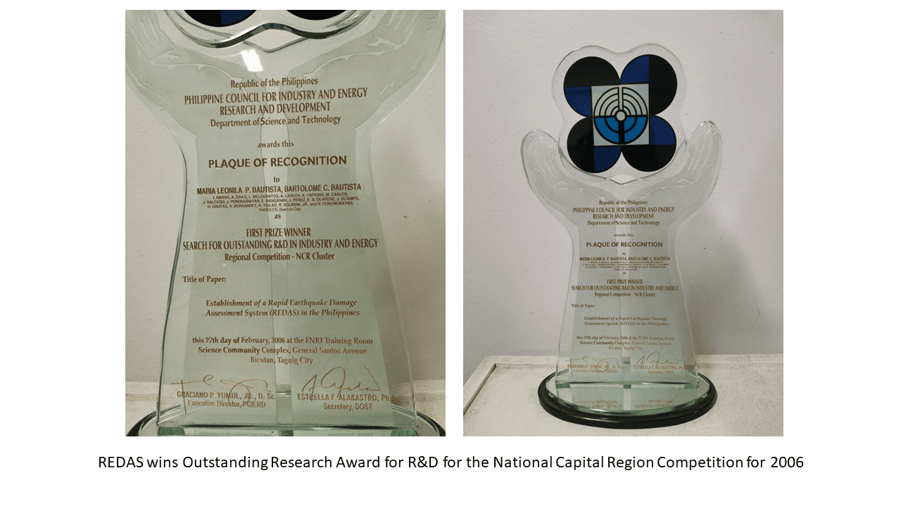 Outstanding Research Award for S&T for the National Level Competition (2006)